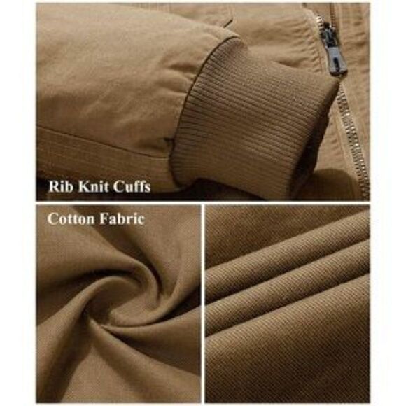 New Cotton Army Military Jacket Windbreaker Coat - Picture 8 of 13